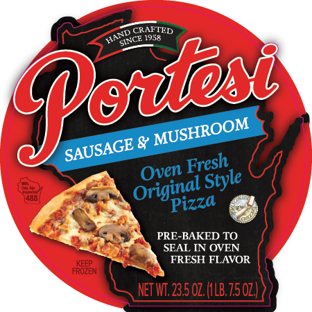 Portesi Original Style Pizza - Sausage & Mushroom