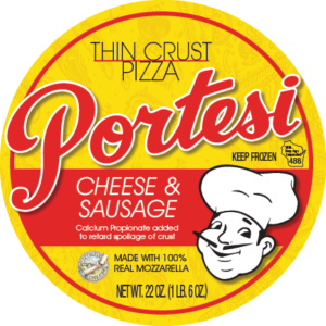 Portesi Thin Crust Pizza - Cheese & Sausage