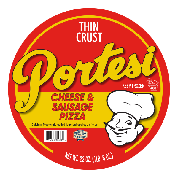 Thin Crust - Cheese & Sausage