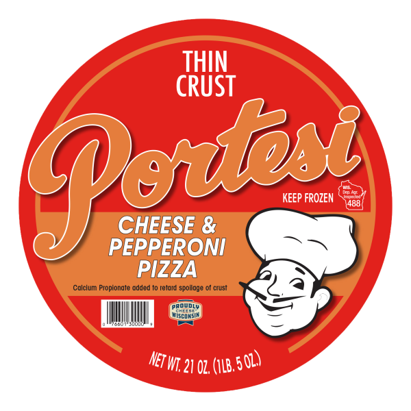 Thin Crust Cheese & Pepperoni