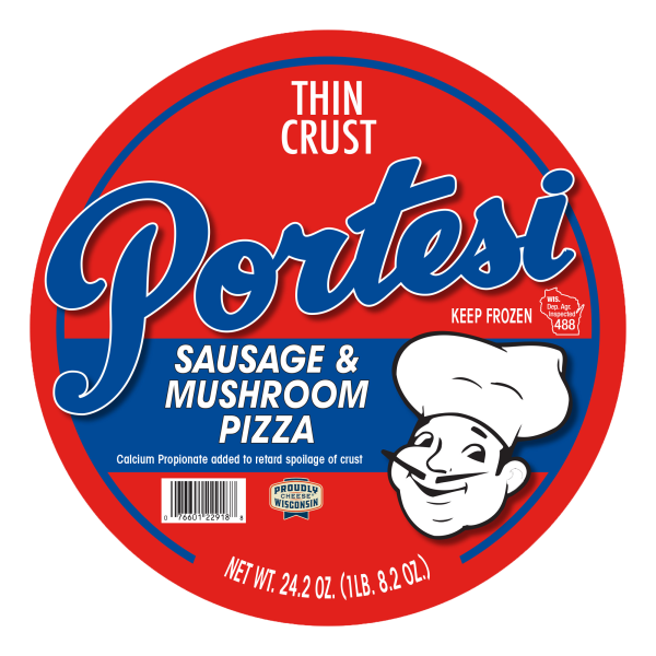 Thin Crust - Sausage & Mushroom